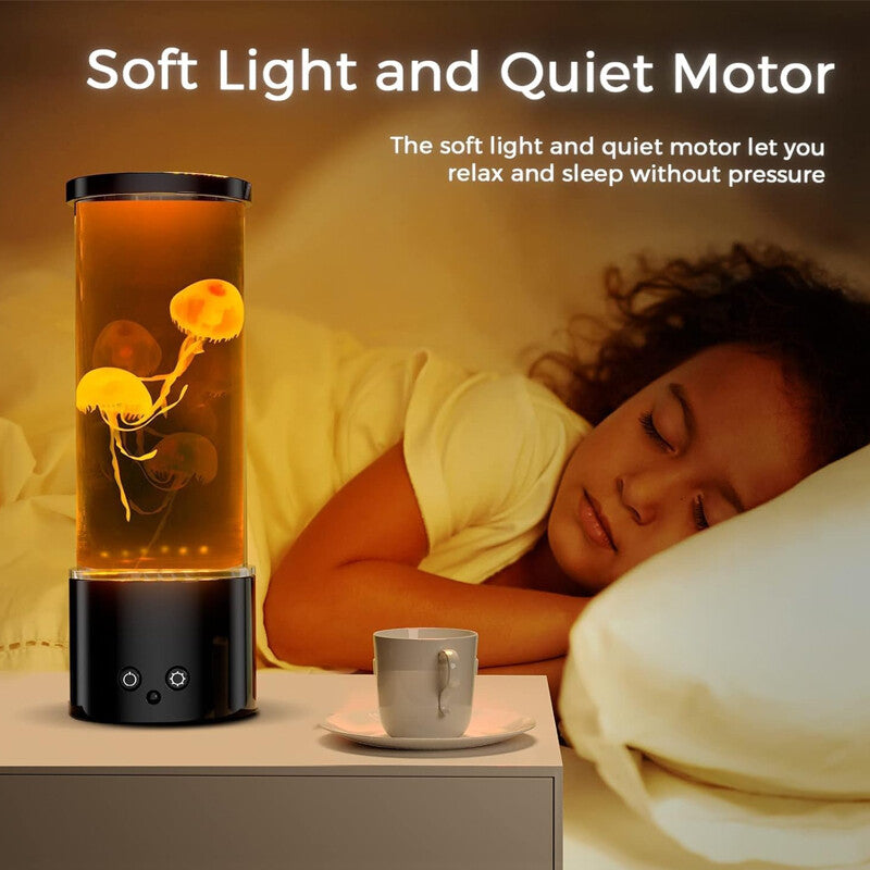 Jellyfish Lava Lamp LED Jellyfish Aquarium Mood Light 17 Color Jellyfish Lamp UK